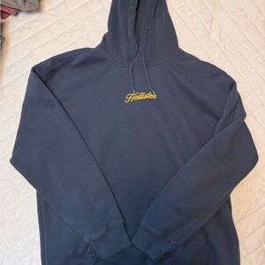 Hollister Men's Dark Blue Hoodie